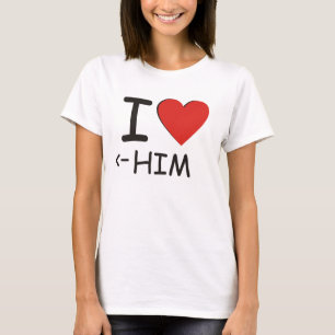 Ik hou van hem t-shirt