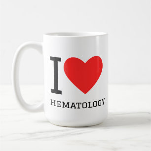 Ik hou van hematologie koffiemok
