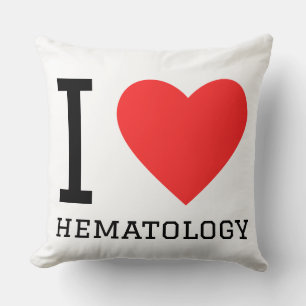 Ik hou van hematologie kussen