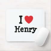 Ik hou van Henry hart T-Shirt Muismat (Met muis)