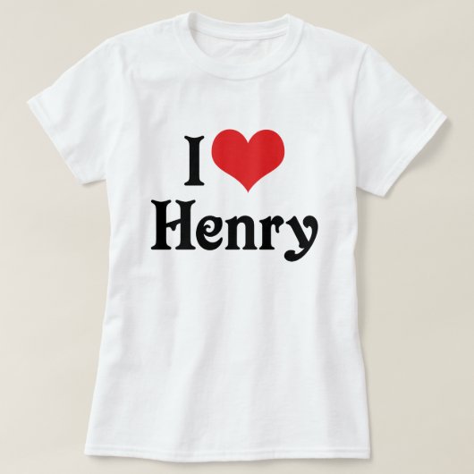 Ik hou van Henry T-shirt (Design voorkant)