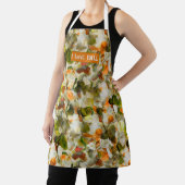 Ik hou van Herfst Abstracte gepersonaliseerde bloe Schort (Insitu)