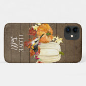 Ik hou van herfst bladeren vogel pompoenen rustiek Case-Mate iPhone case (Achterkant (horizontaal))
