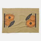 Ik hou van Herfst Crow Pumpkin-handdoek Theedoek (Horizontaal)