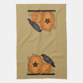 Ik hou van Herfst Crow Pumpkin-handdoek Theedoek (Verticaal)