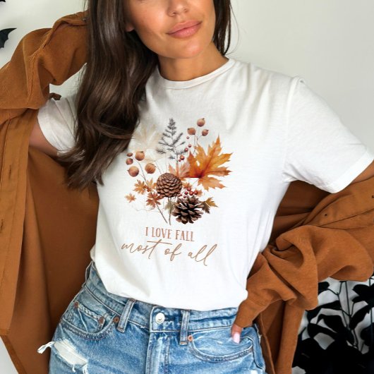 Ik hou van Herfst De meeste van alle bloemen T-shirt