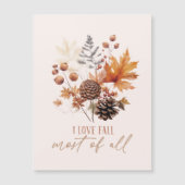 Ik hou van Herfst het meest van alle bladeren blad (Voorkant)