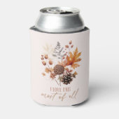 Ik hou van Herfst het meest van alle bladeren blad Blikjeskoeler (Blikje Achterkant)