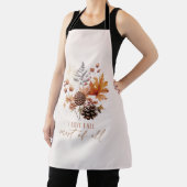 Ik hou van Herfst het meest van alle bladeren blad Schort (Insitu)