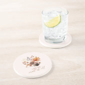 Ik hou van Herfst het meest van alle bladeren blad Zandsteen Onderzetter (Zijkant)