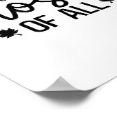 Ik hou van Herfst, het meest van alle klassieke T- Poster (Hoek)