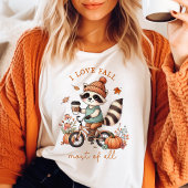 Ik hou van Herfst het meest van alle  wasbeer T-shirt