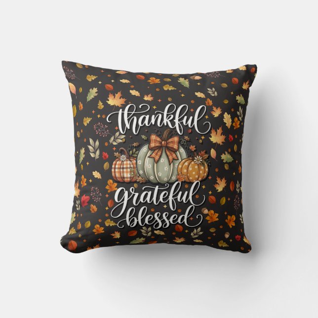 Ik hou van herfst knus bladpatroon kussen (Voorkant)