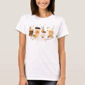 Ik hou van herfst | Pompoen kruiden latte T-shirt (Voorkant)