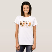 Ik hou van herfst | Pompoen kruiden latte T-shirt (Voorkant volledig)