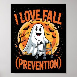 Ik hou van Herfst preventie fysiotherapie Hallowee Poster