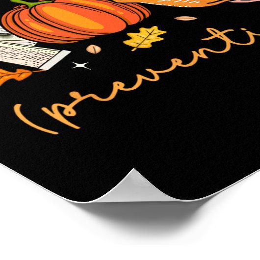 Ik hou van Herfst preventie Herfst fysiotherapie Poster (Hoek)