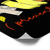 Ik hou van Herfst preventie Sokken Thanksgiving He Poster (Hoek)