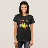 Ik hou van Herfst preventie Sokken Thanksgiving He T-shirt (Voorkant volledig)