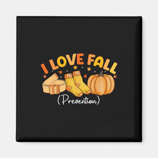 Ik hou van Herfst Preventie Sokken Thanksgiving Li Magneet (Voorkant)