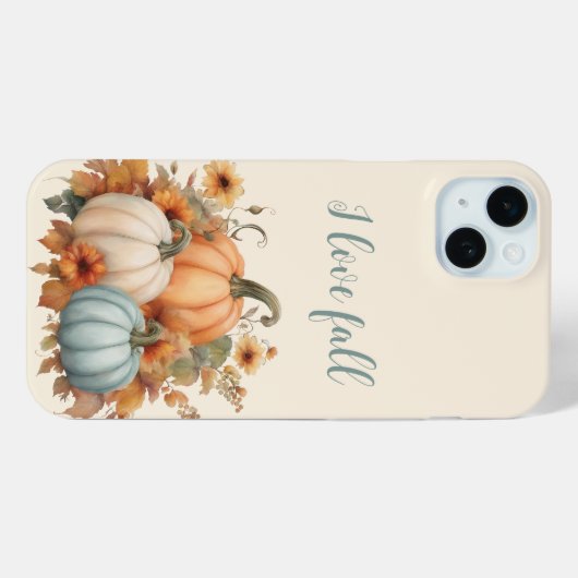 Ik hou van Herfst Pumpkin Case-Mate iPhone Case (Achterkant (horizontaal))