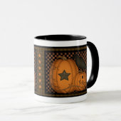 Ik hou van Herfst Pumpkin Crow Mok (Voorkant rechts)