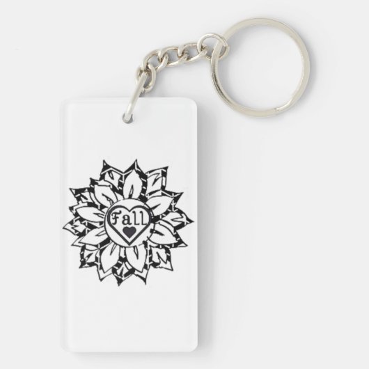 Ik hou van herfst sleutelhanger (achterkant)