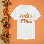 Ik hou van Herfst typografie T-shirt