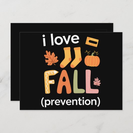 Ik hou van Herfst voorkomen Briefkaart (Voorkant / Achterkant)