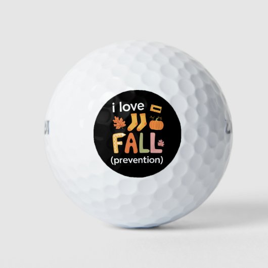 Ik hou van Herfst voorkomen Golfballen (Voorkant)