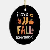 Ik hou van Herfst voorkomen Keramisch Ornament (Rechts)