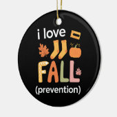 Ik hou van Herfst voorkomen Keramisch Ornament (Links)
