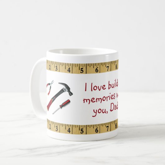 Ik hou van herinneringen opbouwen met je vader - T Koffiemok (Voorkant links)
