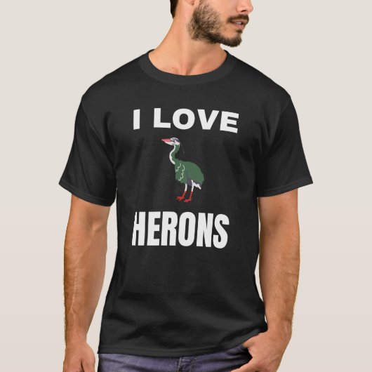 Ik hou van Herons T-shirt (Voorkant)