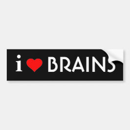Ik hou van hersenen bumpersticker