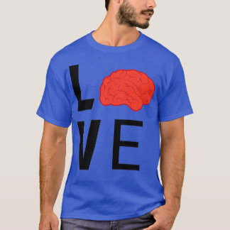 Ik hou van hersenen t-shirt