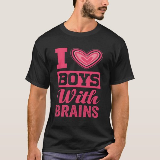 Ik hou van hersenen vriend t-shirt (Voorkant)