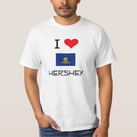 Ik hou van Hershey Pennsylvania T-shirt (Voorkant)