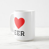 Ik hou van herten koffiemok (Voorkant links)