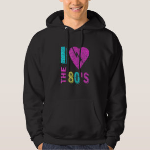 Ik hou van het 80-90-T-shirt van Costume Party Hoodie