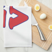 Ik hou van het Amerikaanse hart Theedoek (Quarter Fold)
