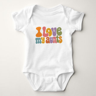 Ik hou van het baby onesie van mijn tante romper