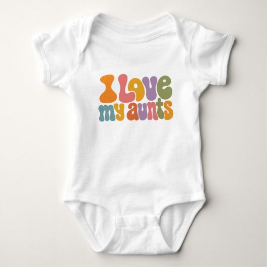 Ik hou van het baby onesie van mijn tante romper (Voorkant)