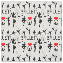 Ik hou van het balletpatroon. Zwarte balletdansers