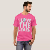 Ik hou van het beachvolleybal t-shirt (Voorkant volledig)
