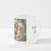 Ik hou van het beste moeder ooit gepersonaliseerde matglas koffiemok (Voorkant rechts)