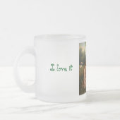 Ik hou van het beste moeder ooit gepersonaliseerde matglas koffiemok (Links)