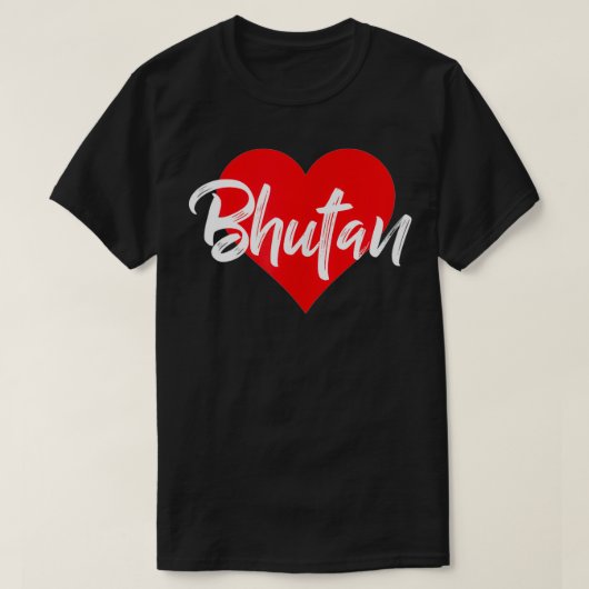 Ik hou van het Bhutan-shirt van Bhutanese lover Gi T-shirt (Design voorkant)