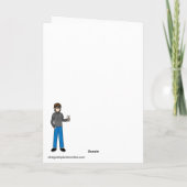 Ik hou van het boek van mijn zoon kaart (Achterkant)