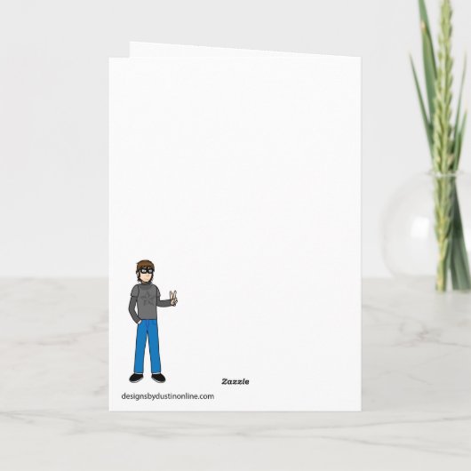 Ik hou van het boek van mijn zoon kaart (Achterkant)